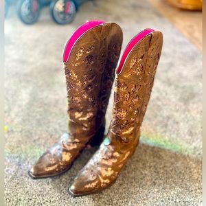 Western glitter cowgirl boots